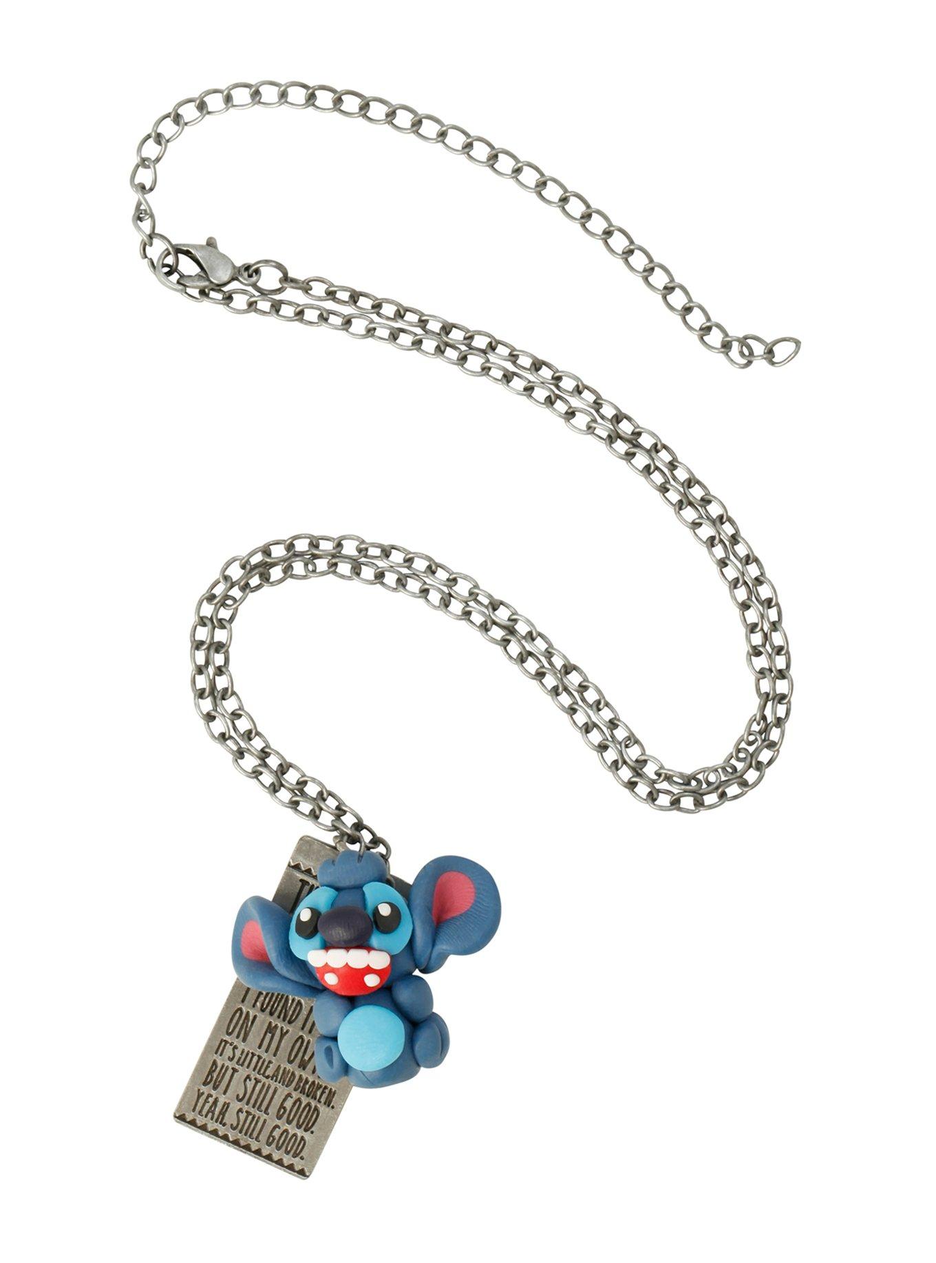 Disney Lilo & Stitch Quote Necklace, , alternate