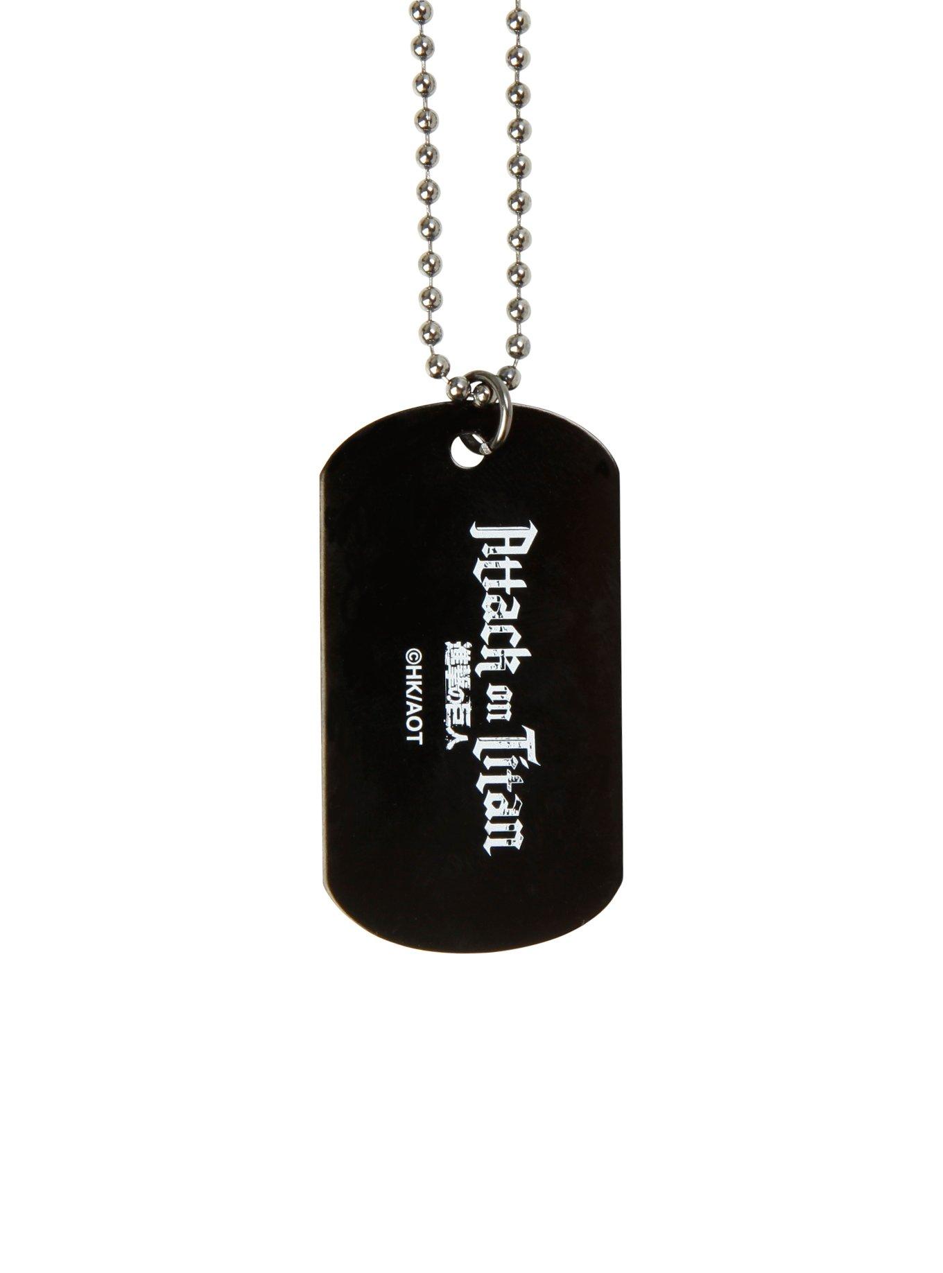 Attack On Titan Eren Dog Tag Necklace, , alternate