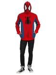 Marvel Spider-Man Cosplay Full Zip Hoodie, BLACK, alternate