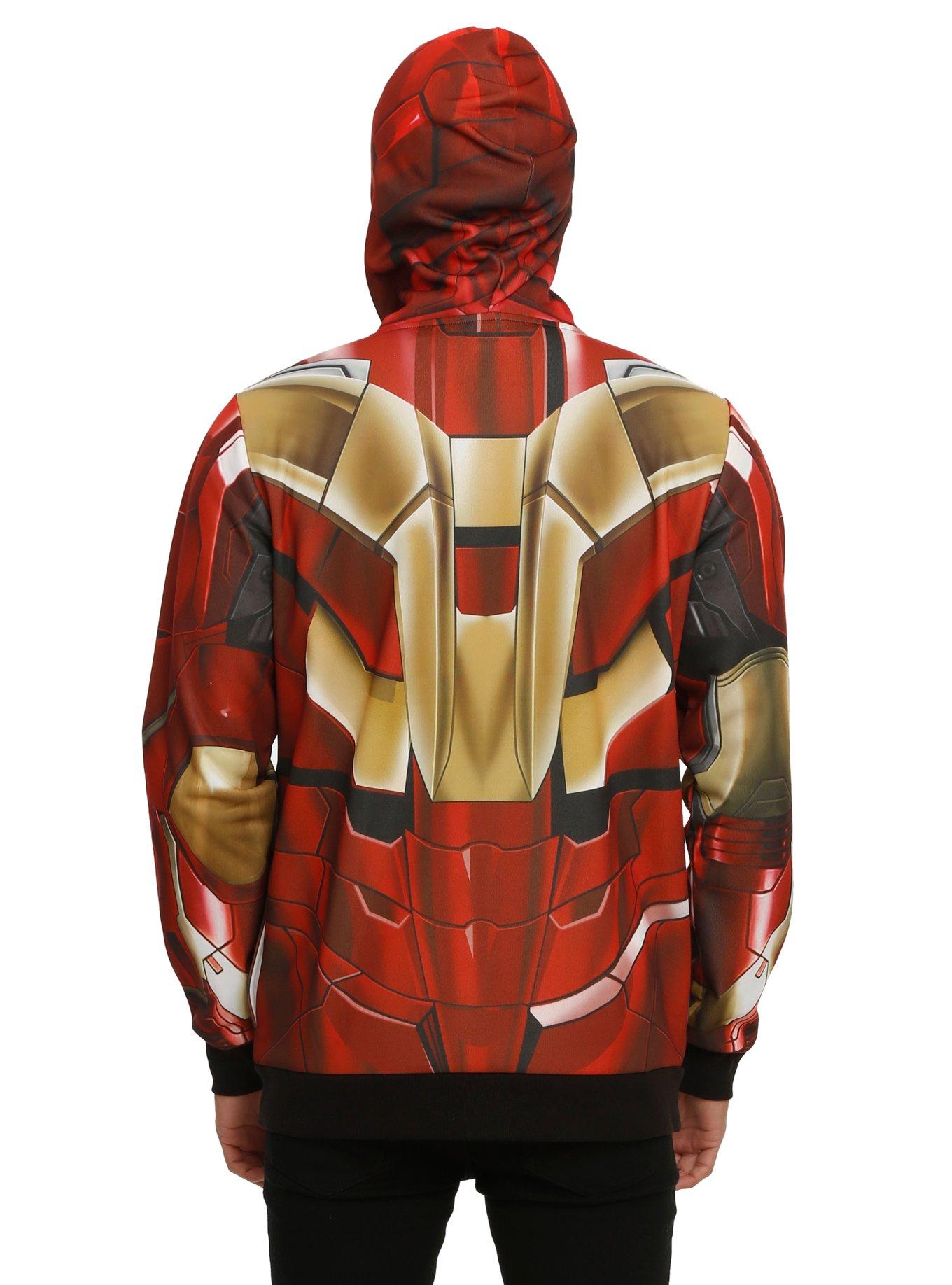 Marvel Iron Man Sublimation Full Zip Hoodie, , alternate