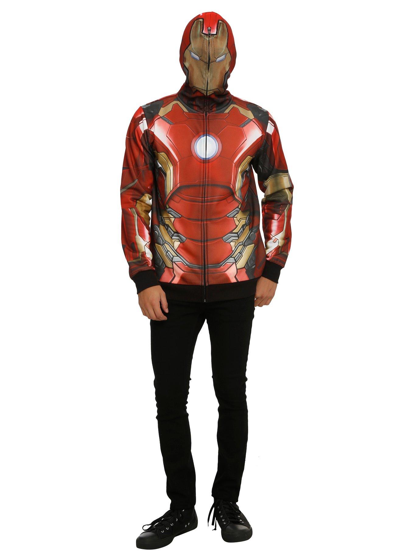 Marvel Iron Man Sublimation Full Zip Hoodie, , alternate