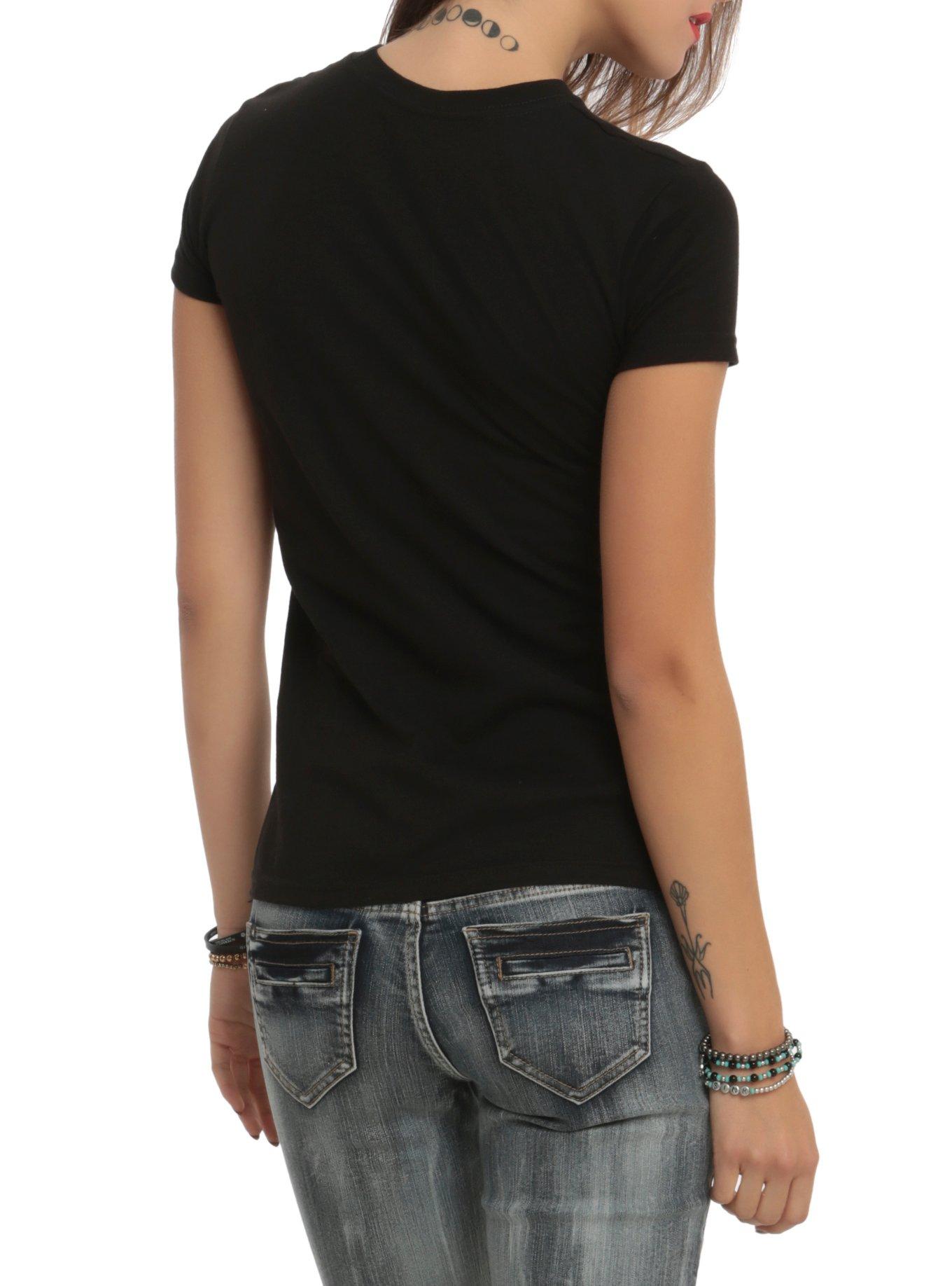 Pierce The Veil Heart Girls T-Shirt, BLACK, alternate
