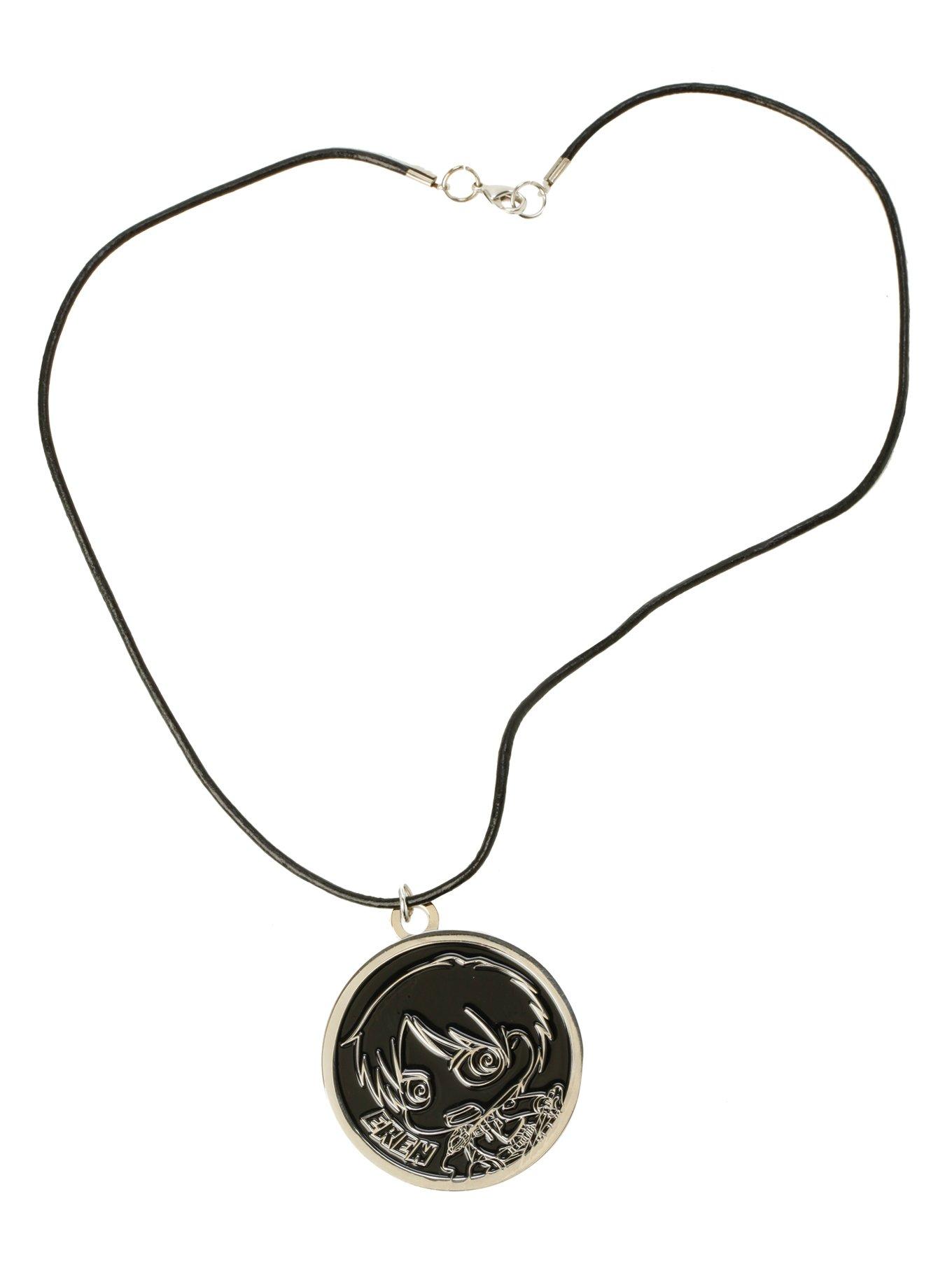 Attack On Titan Eren Medallion Cord Necklace, , alternate
