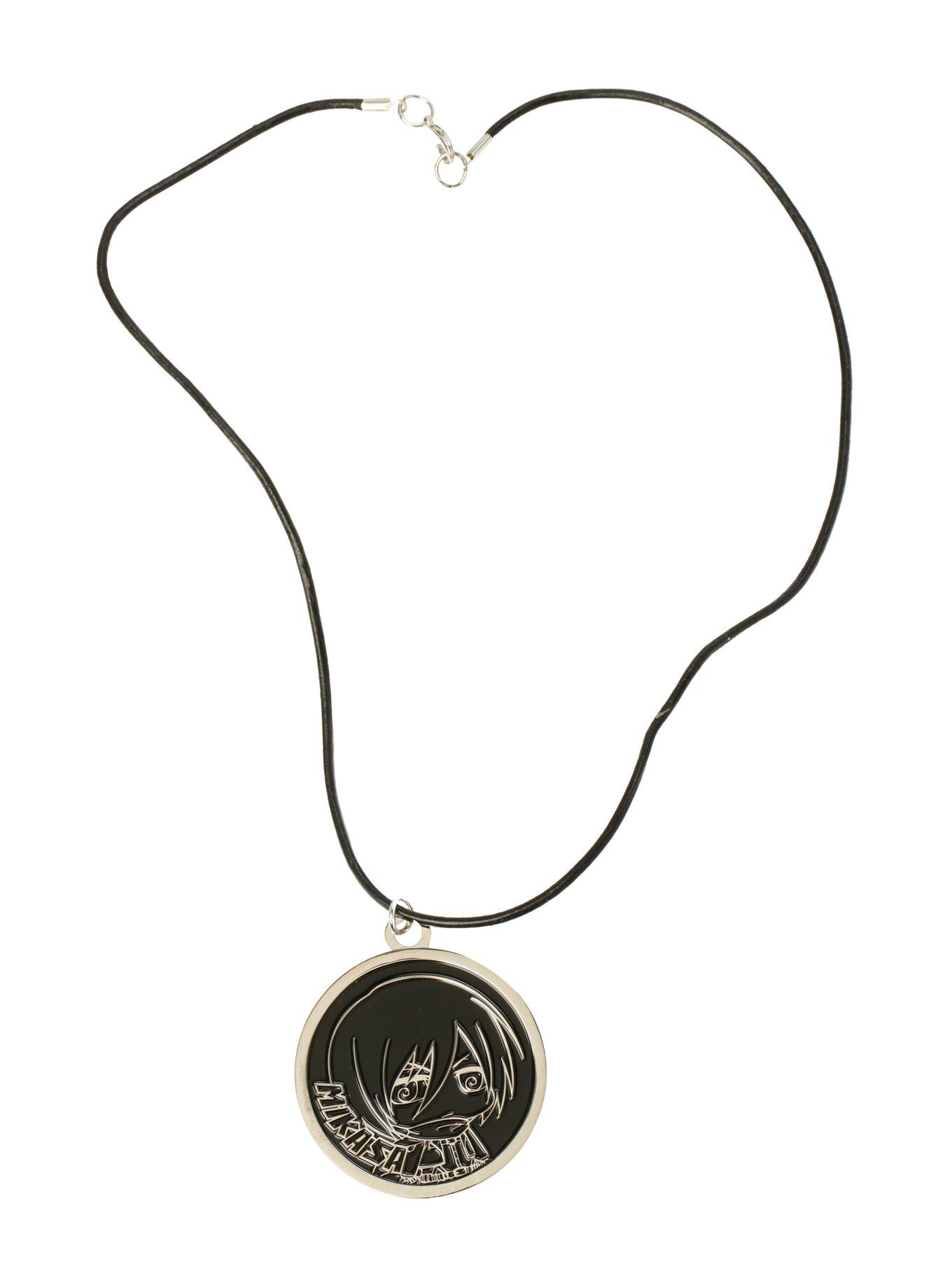 Attack On Titan Mikasa Medallion Cord Necklace, , alternate