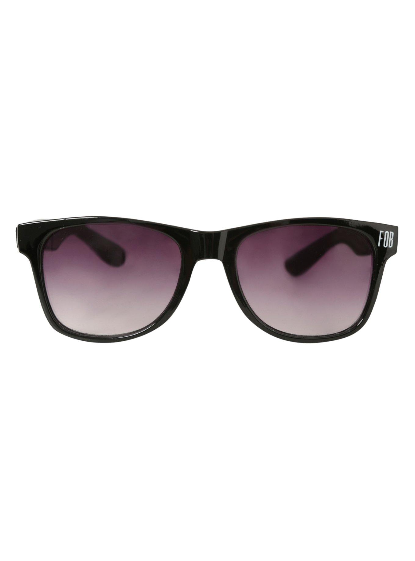 Fall Out Boy FOB Logo Retro Sunglasses, , alternate