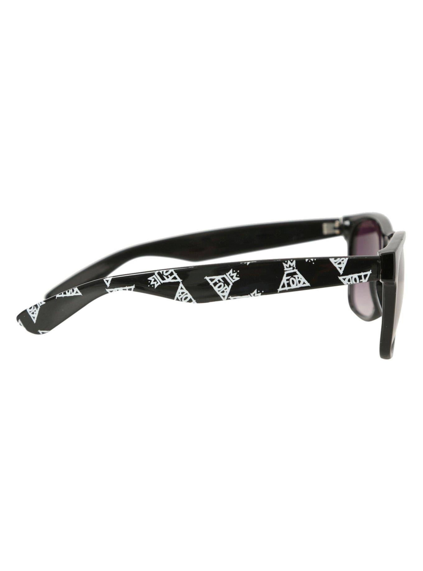 Fall Out Boy FOB Logo Retro Sunglasses, , alternate
