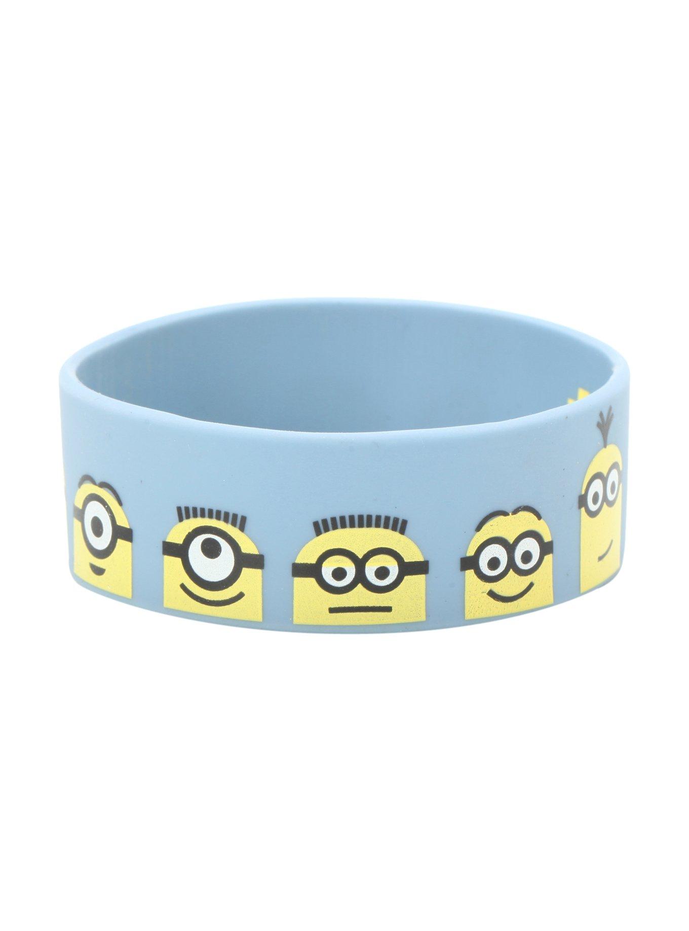 Minions Blue Lineup Rubber Bracelet, , alternate