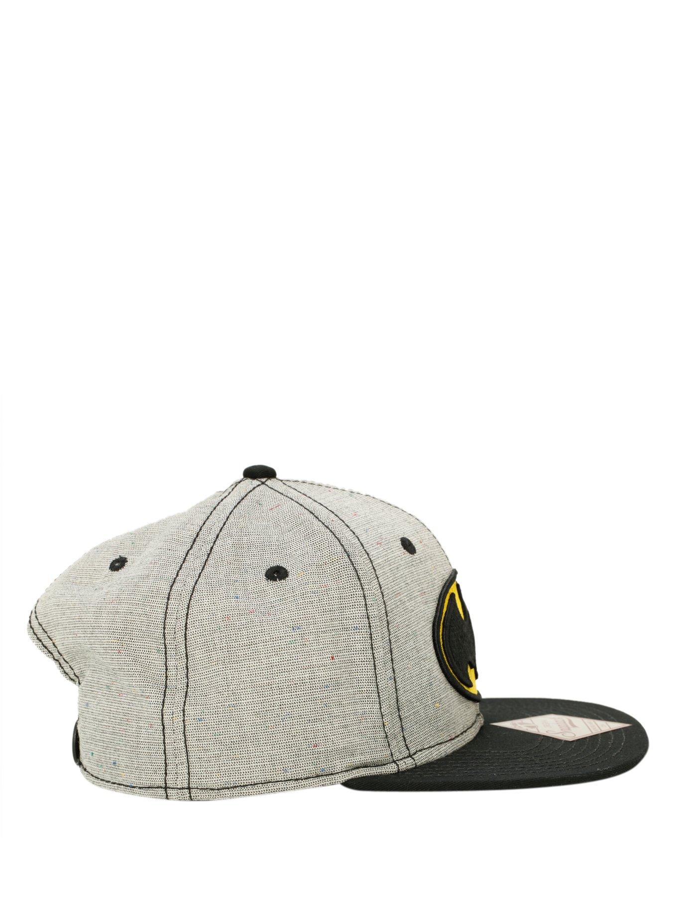 DC Comics Batman Speckled Snapback Hat, , alternate