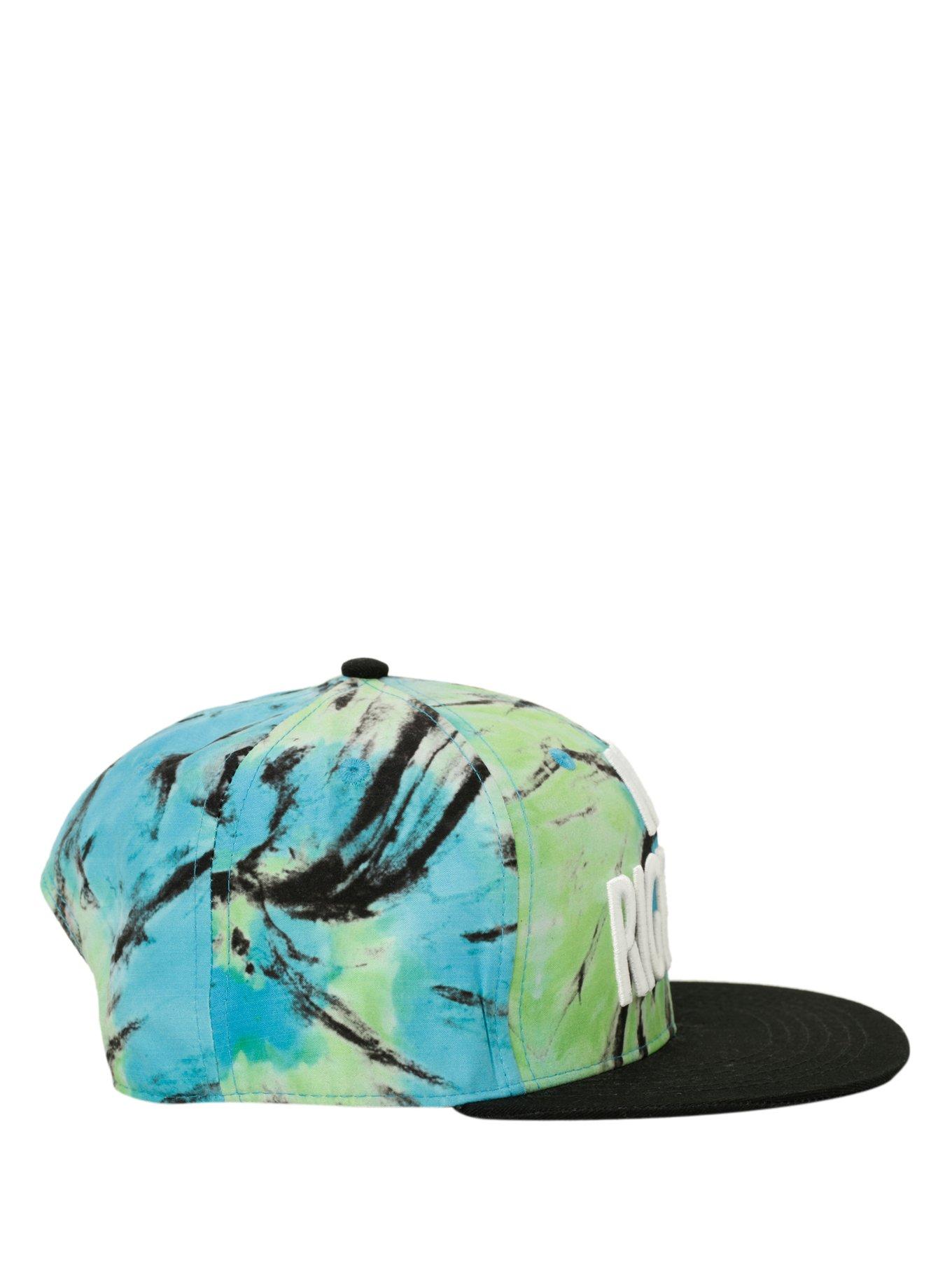 No Rigrets Tie Dye Snapback Hat, , alternate