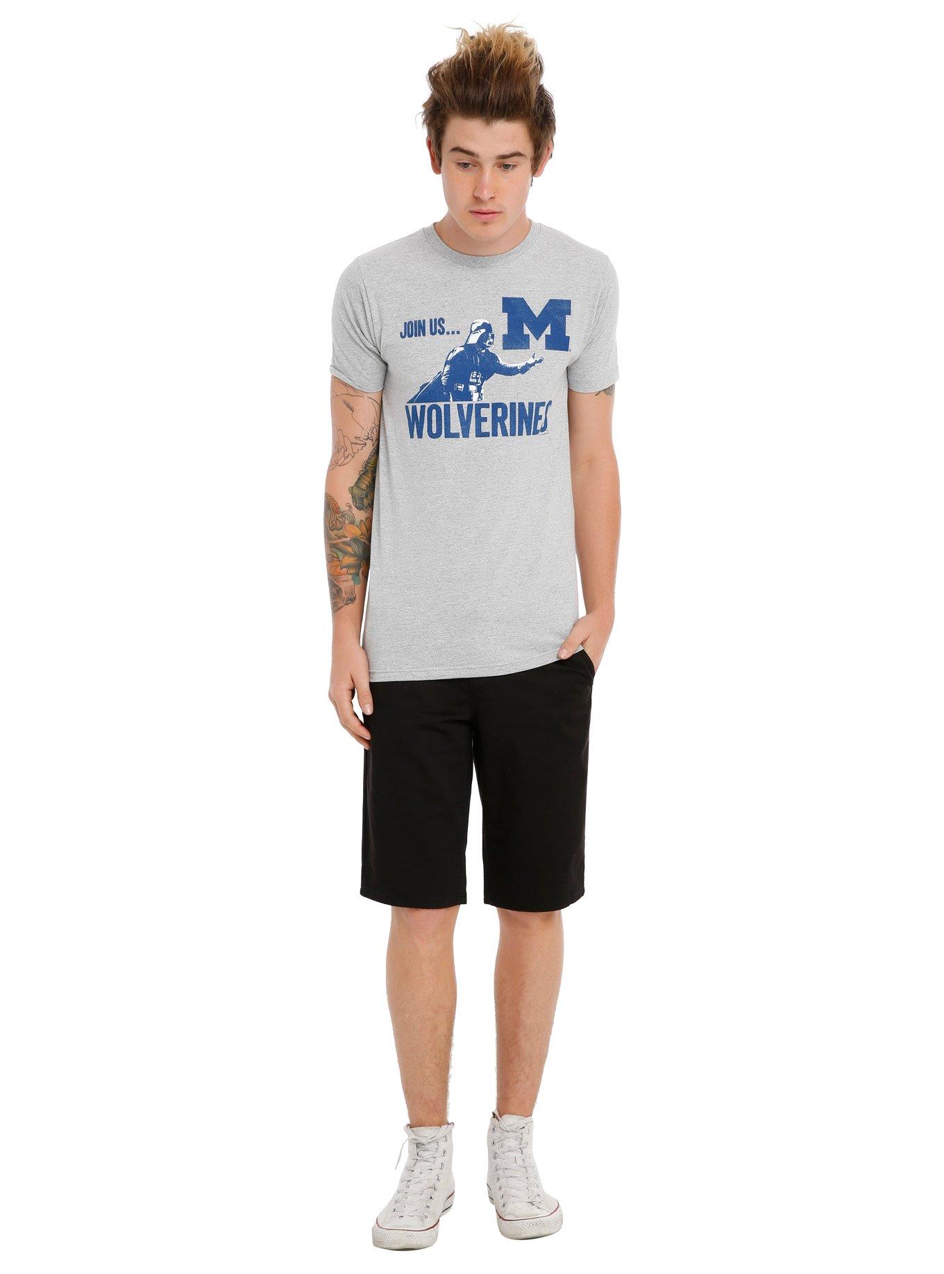 Star Wars NCAA Michigan Darth Vader T-Shirt, , alternate