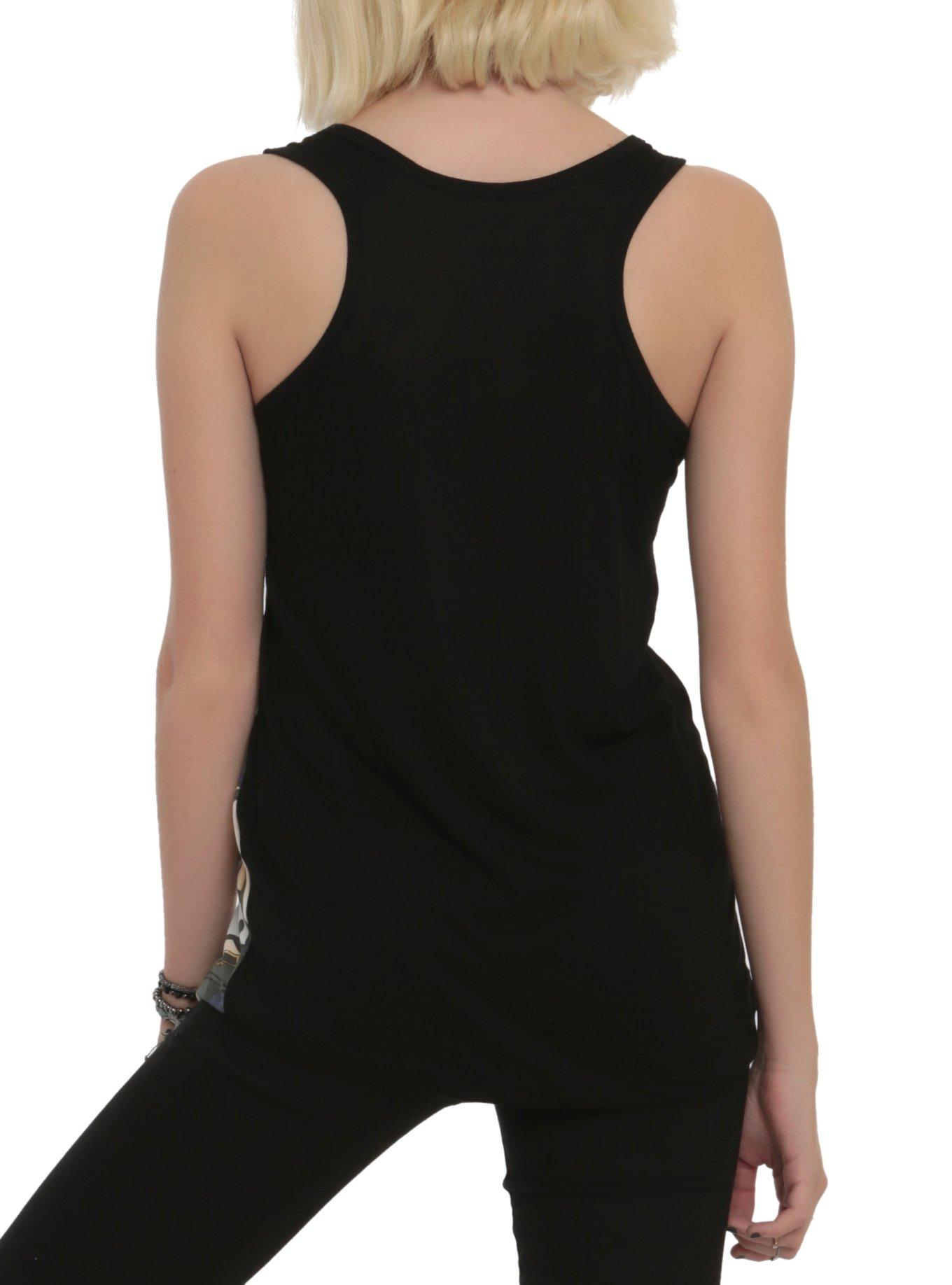 Sword Art Online Sinon Girls Tank Top, BLACK, alternate