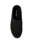 Solid Black Slip-On Shoes, BLACK, alternate