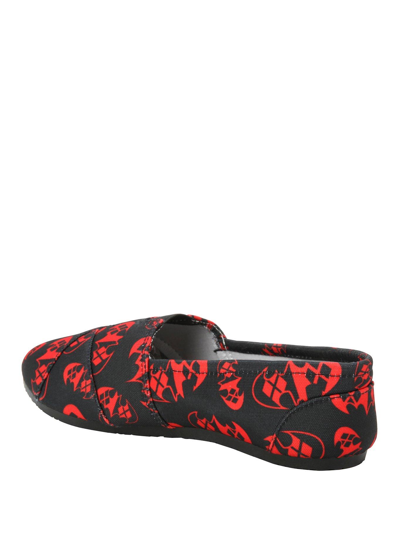 DC Comics Batman Harley Quinn Logo Slip-Ons, , alternate