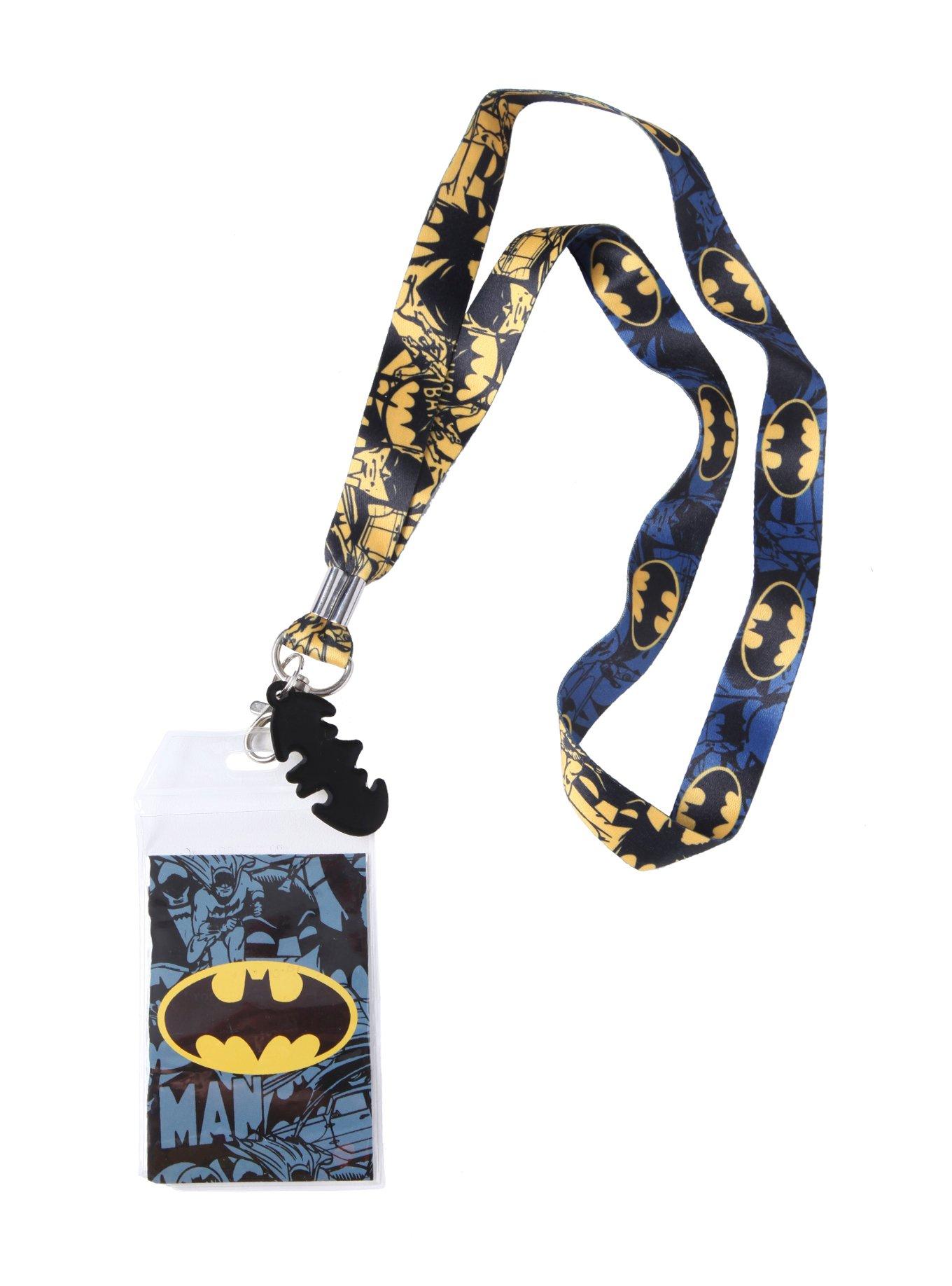 DC Comics Batman Yellow Comic Lanyard, , alternate