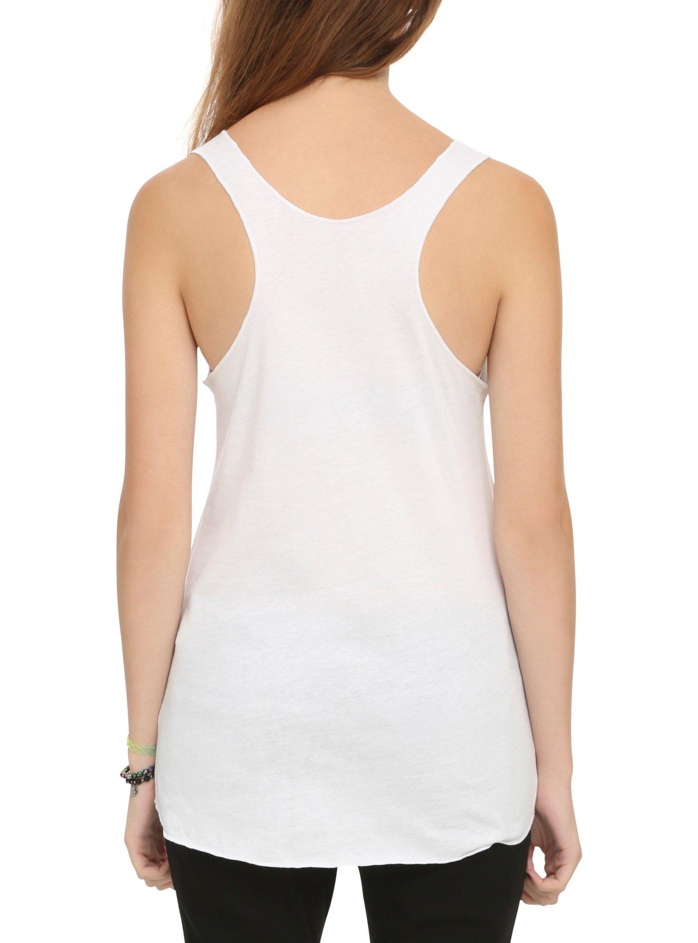 Hunter Hayes Tattoo Girls Tank Top, WHITE, alternate