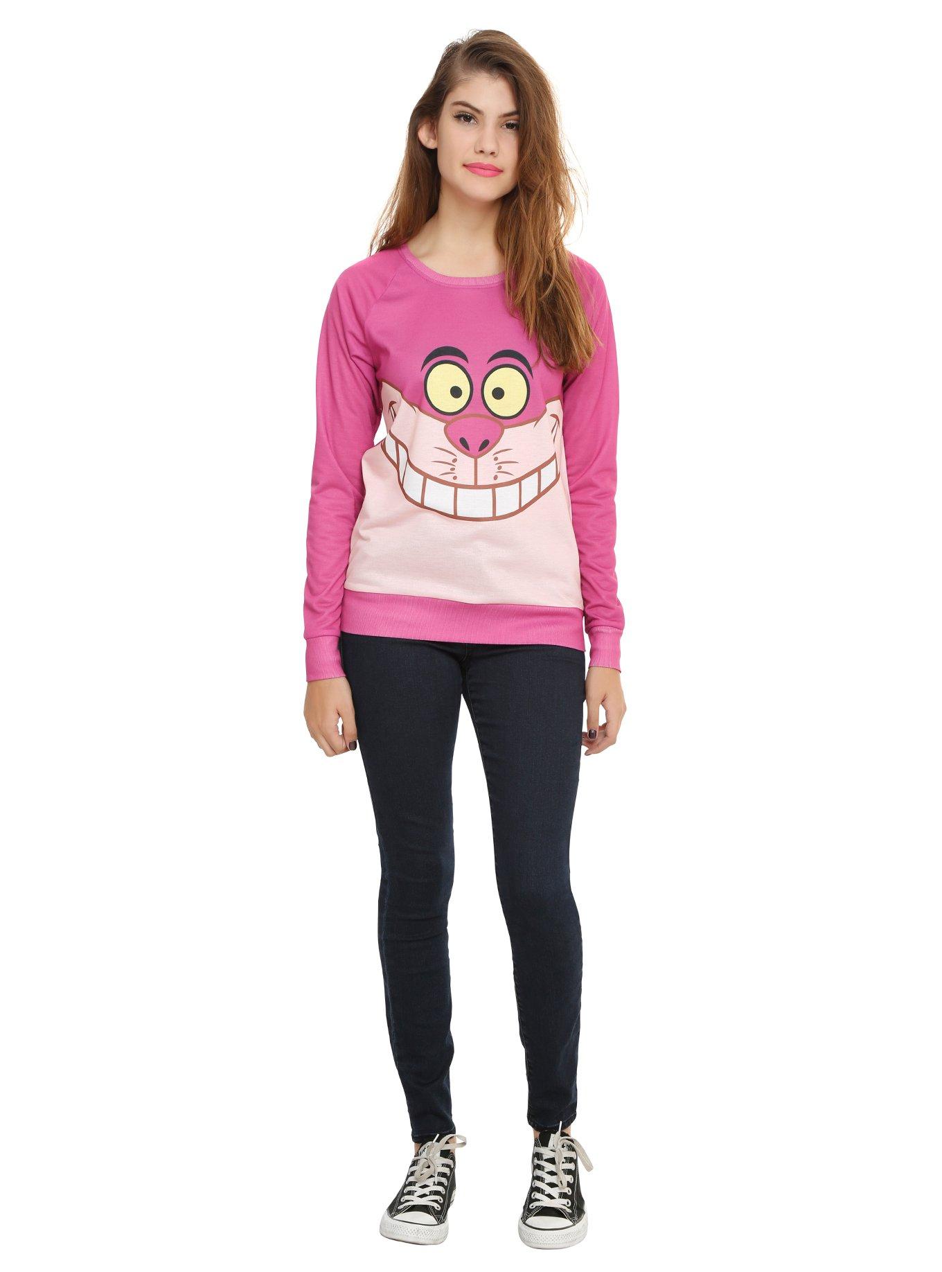 Disney Alice In Wonderland I Am Cheshire Cat Girls Pullover Top, , alternate
