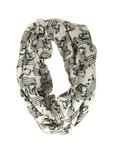 Music Clef Heart Notes Infinity Scarf, , alternate