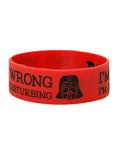 Star Wars Darth Vader Wrong Rubber Bracelet, , alternate