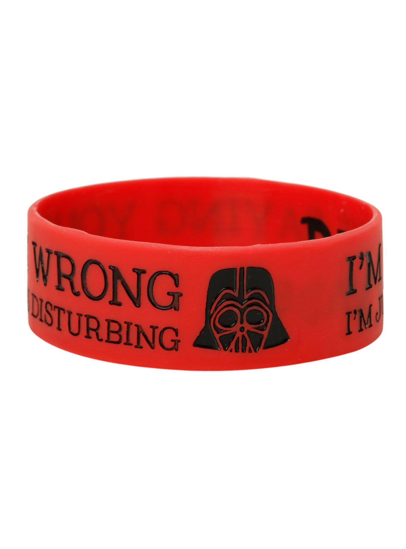Star Wars Darth Vader Wrong Rubber Bracelet, , alternate