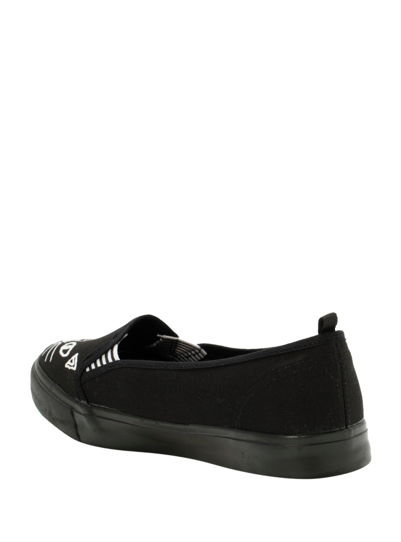 Black Cat Slip-Ons, , alternate