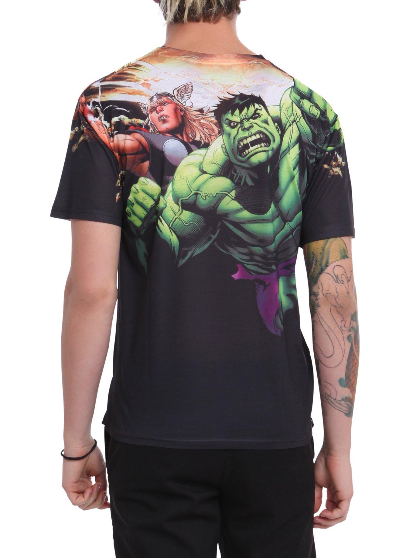 Marvel Into The Fray Sublimation T-Shirt, , alternate