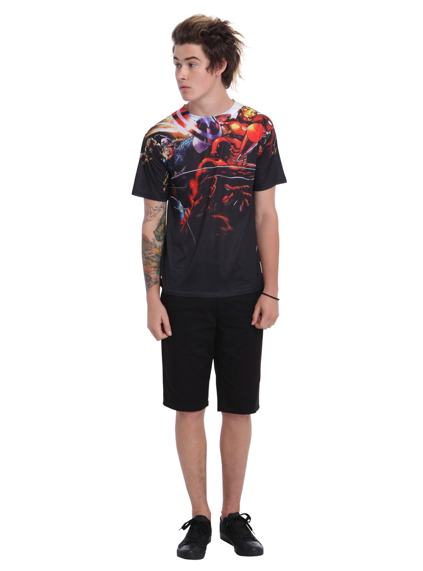 Marvel Into The Fray Sublimation T-Shirt, , alternate