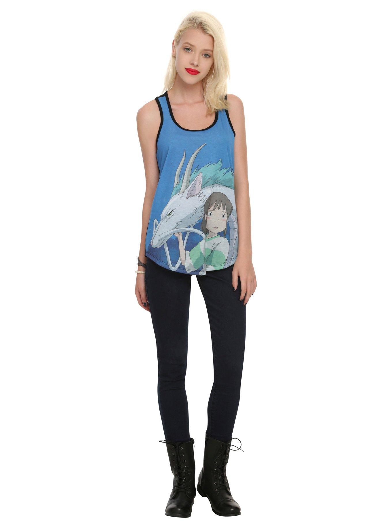 Studio Ghibli Her Universe Spirited Away Haku Chihiro Girls Tank Top, , alternate