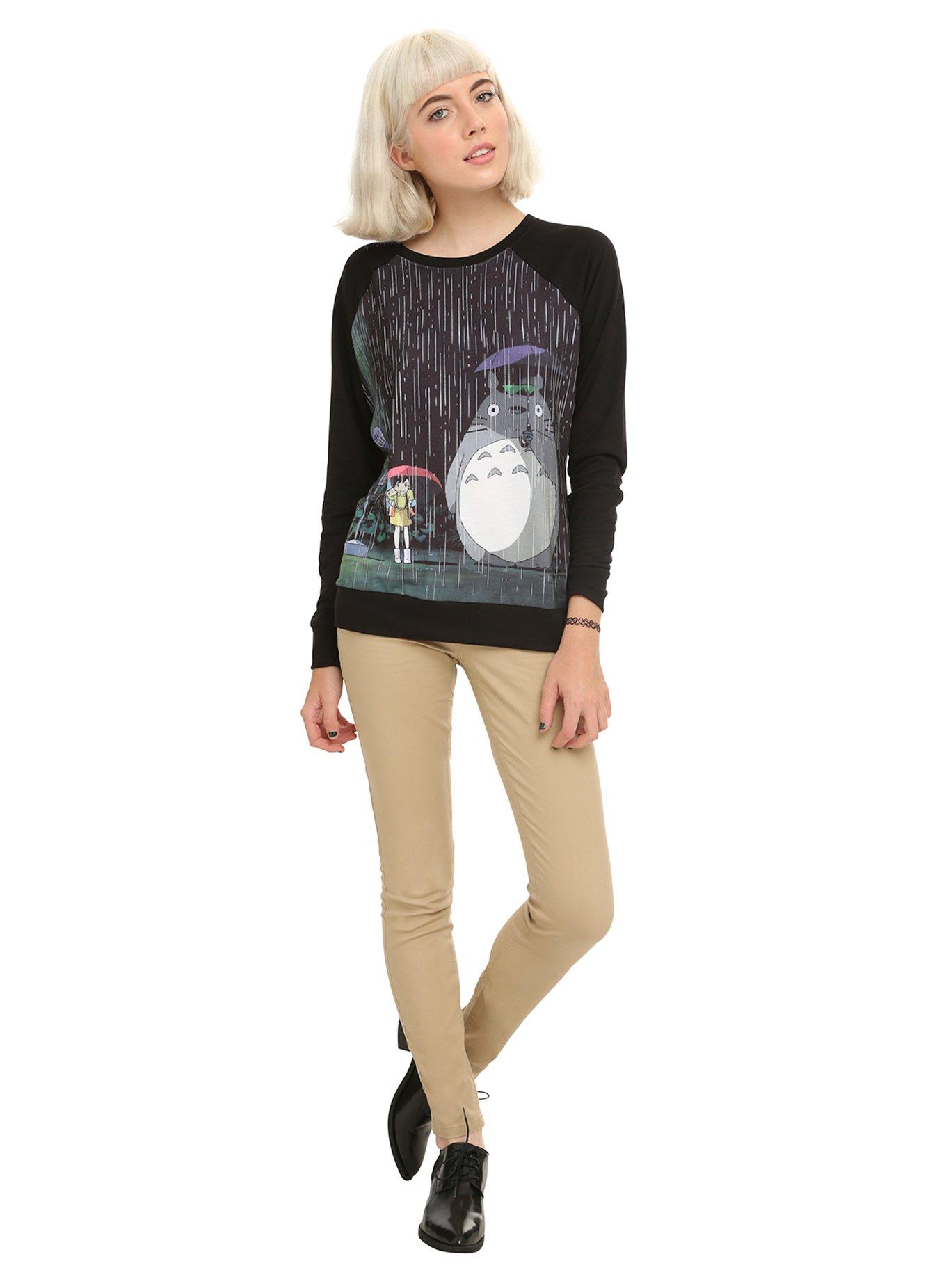 Studio Ghibli Her Universe My Neighbor Totoro At The Bus Stop Girls Pullover Top, BLACK, alternate