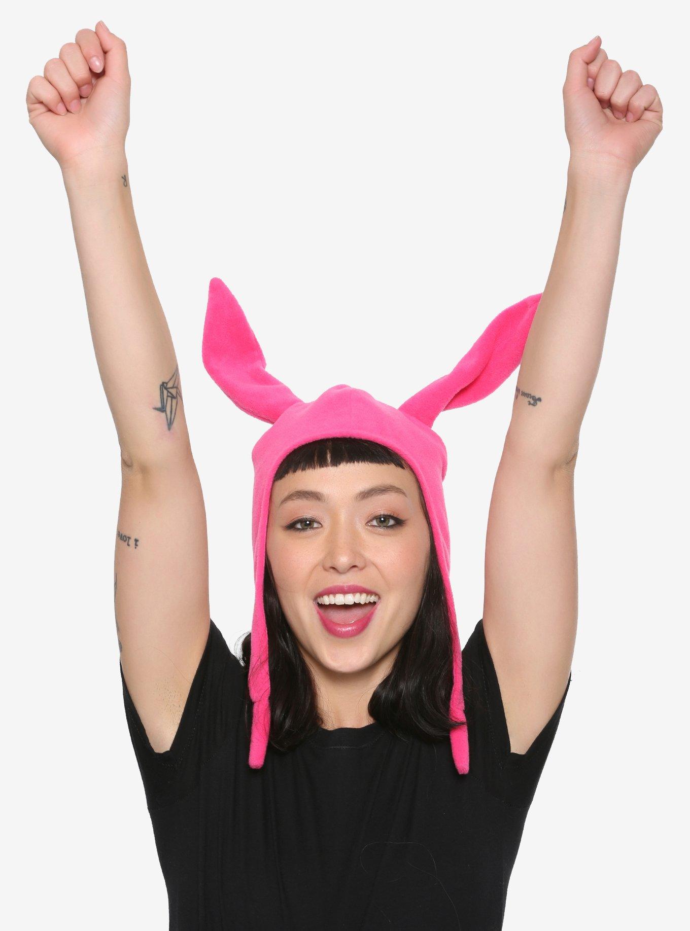 Bob's Burgers Louise Pink Rabbit Ears Beanie Adult Unisex