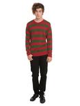 Horror Red & Green Stripe Sweater, , alternate