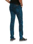 RUDE Turquoise Acid Wash Skinny Jeans, BLACK, alternate