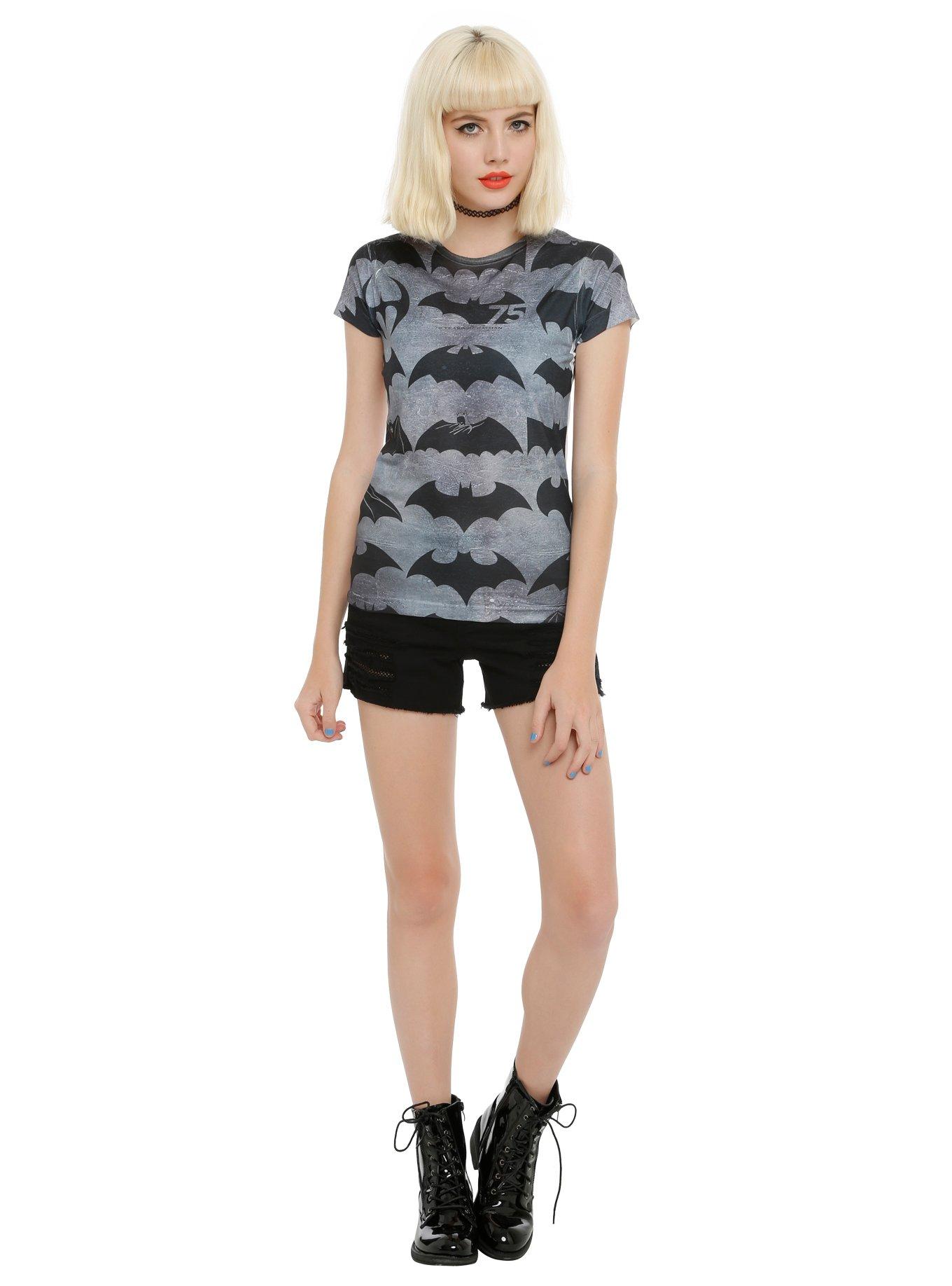 DC Comics Batman 75 Years Girls T-Shirt, , alternate