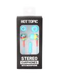 Tie Dye Print With Microphone Earbuds, , alternate