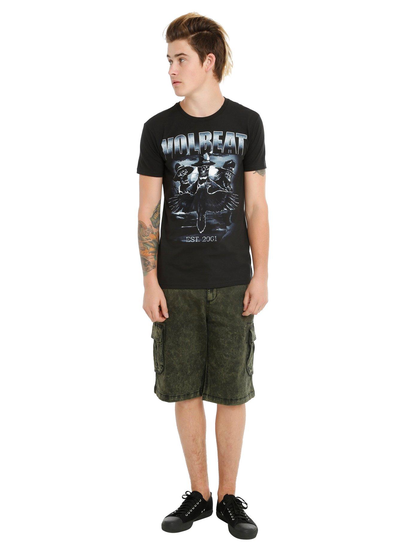 Volbeat Crow And Skeletons T-Shirt, BLACK, alternate