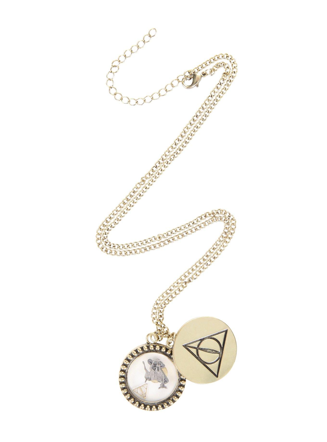 Harry Potter Deathly Hallows Shaker Necklace, , alternate