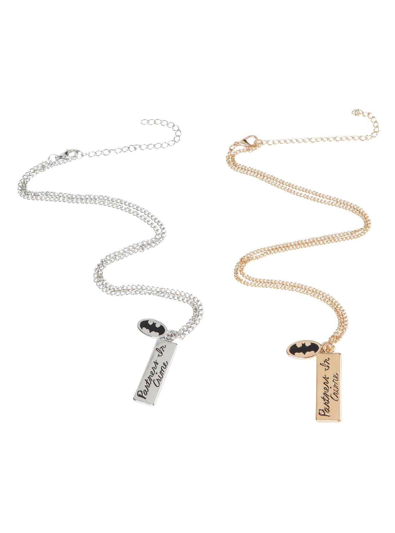 DC Comics Batman Partners In Crime Best Friends Necklace Set, , alternate