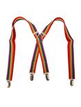 Rainbow Striped Suspenders, , alternate