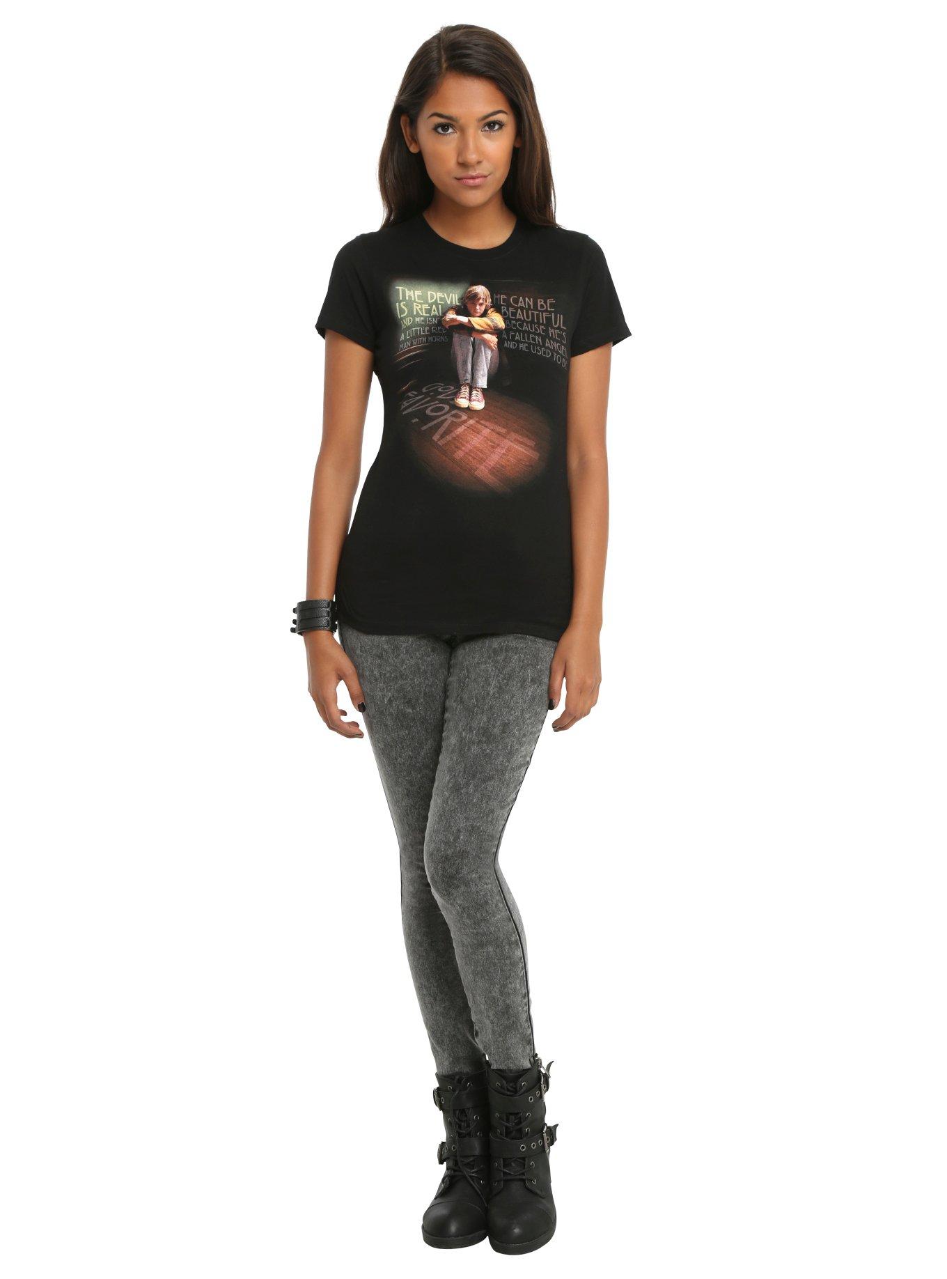 American Horror Story Tate Devil Is Real Girls T-Shirt, BLACK, alternate