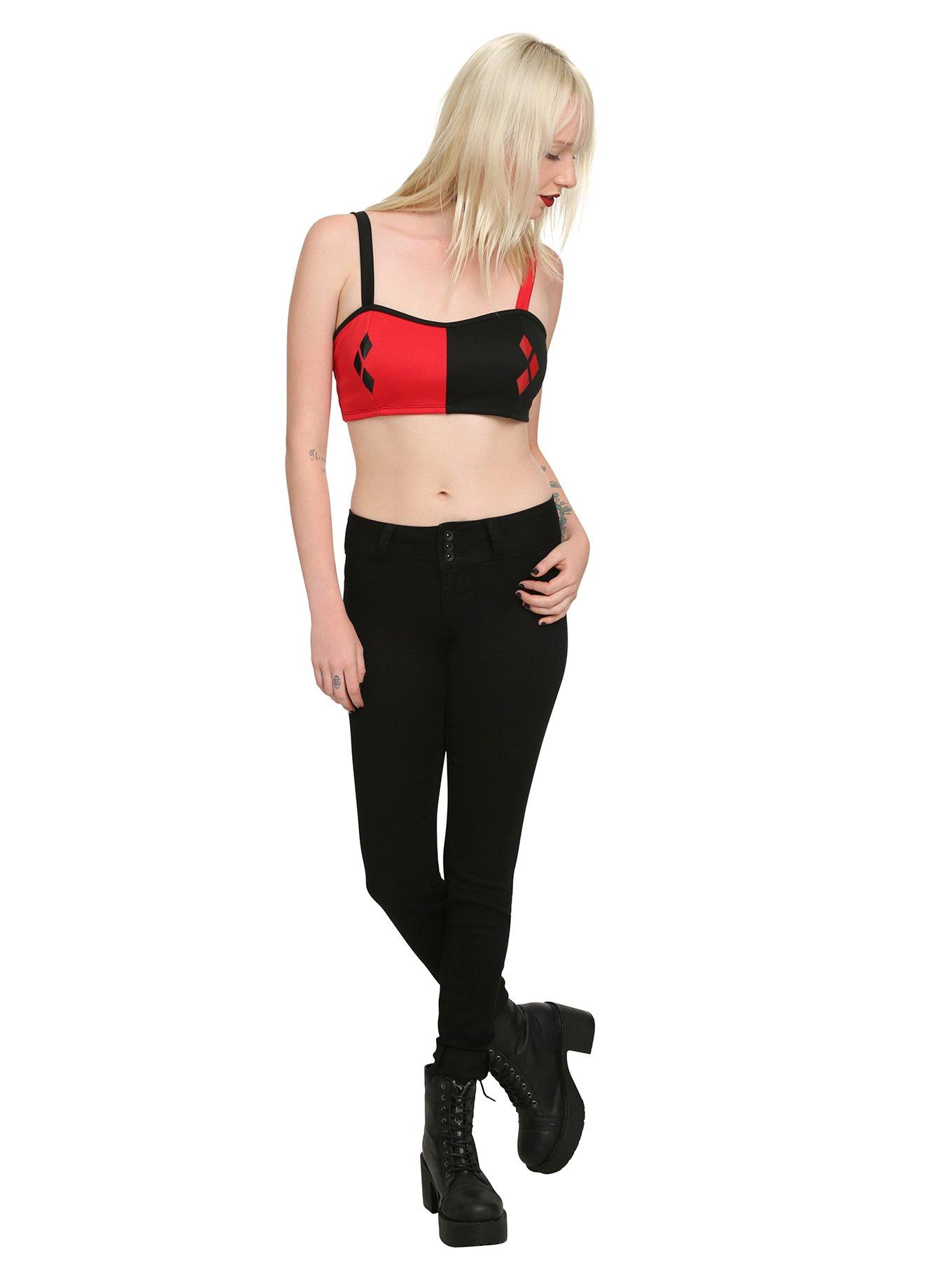 DC Comics Harley Quinn Cage Back Bralette, , alternate