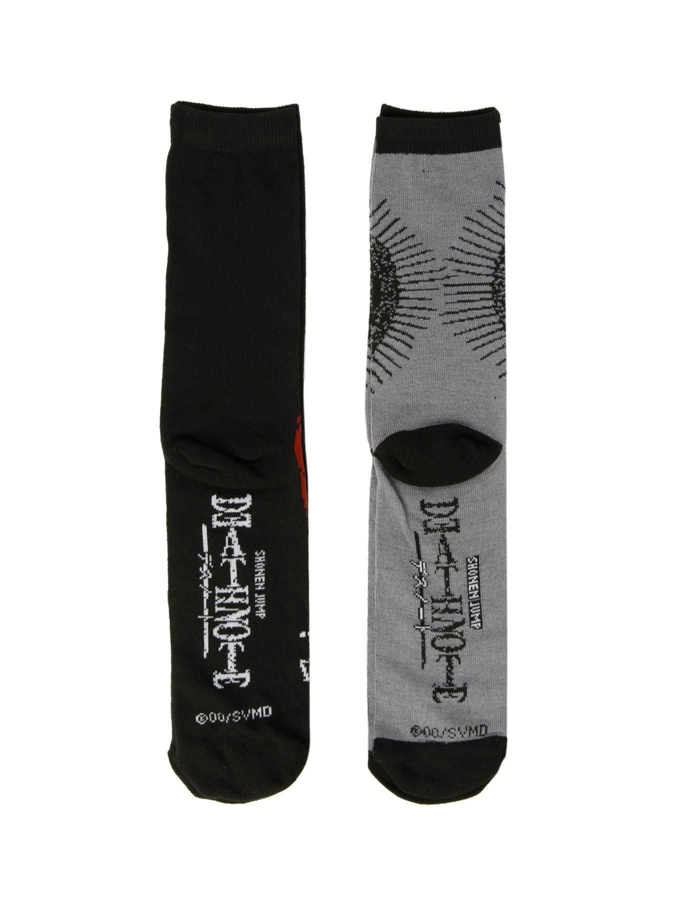 Death Note Light Crew Socks 2 Pack, , alternate