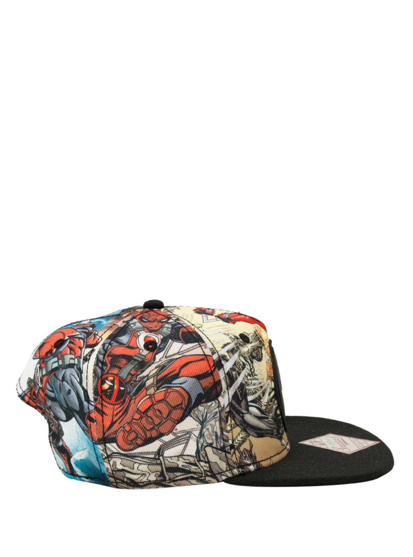 Marvel Deadpool Sublimation Print Snapback Hat, , alternate