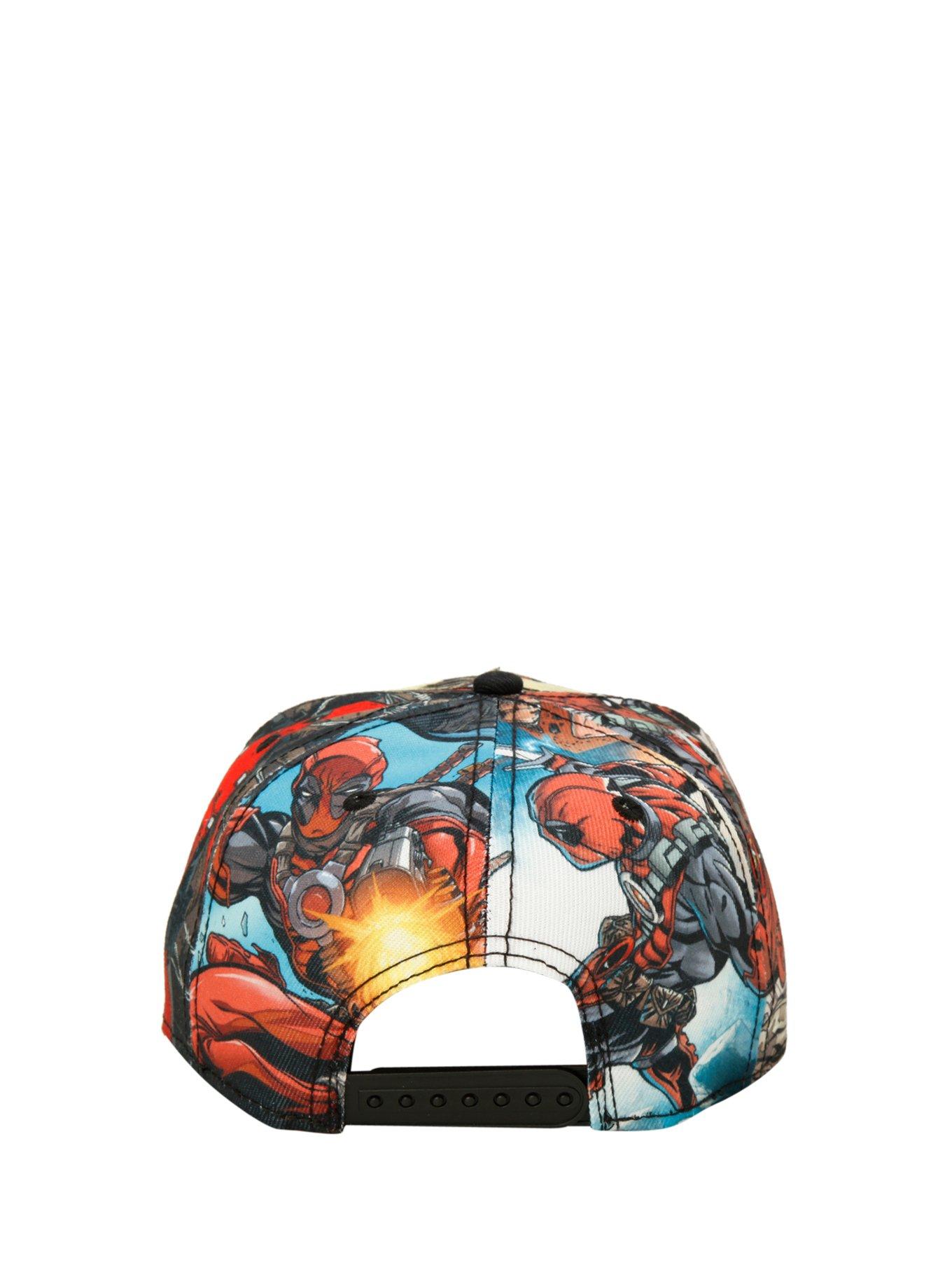Marvel Deadpool Sublimation Print Snapback Hat, , alternate