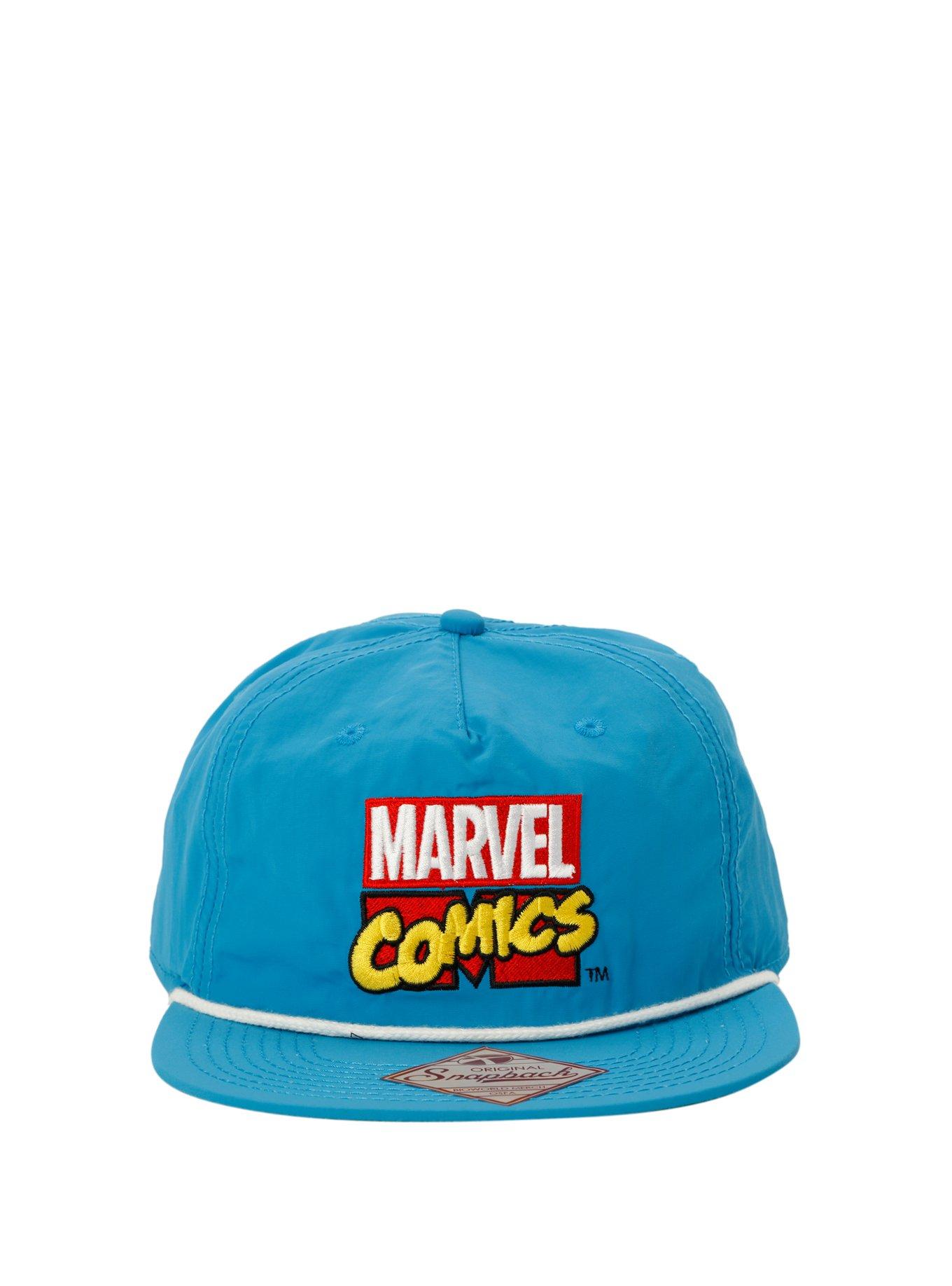 Marvel Comics Logo Snapback Hat, , alternate