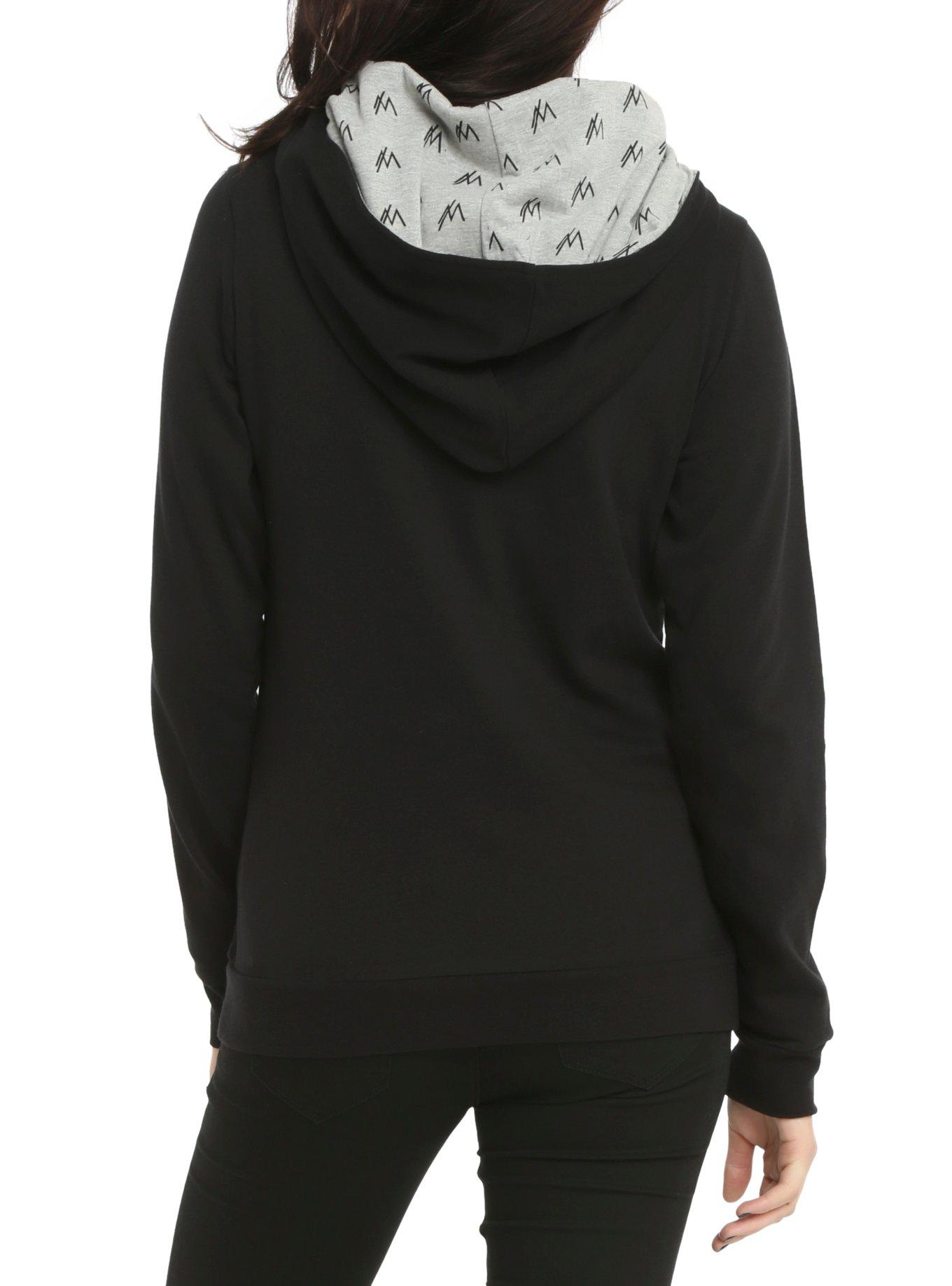 Sleeping With Sirens Logo Girls Pullover Hoodie, BLACK, alternate
