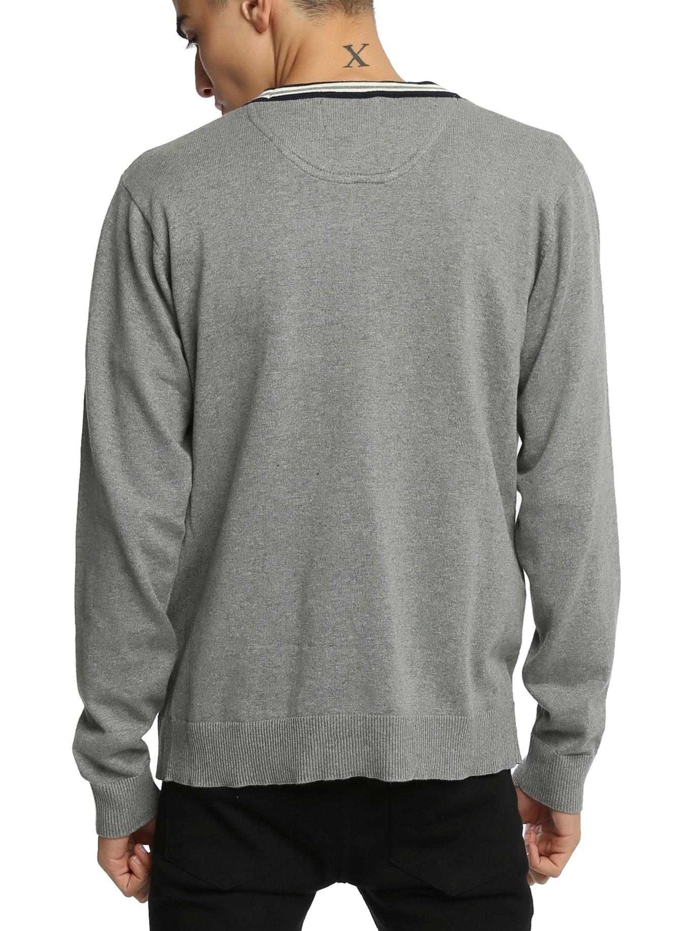 RUDE Striped Trim Cardigan, , alternate