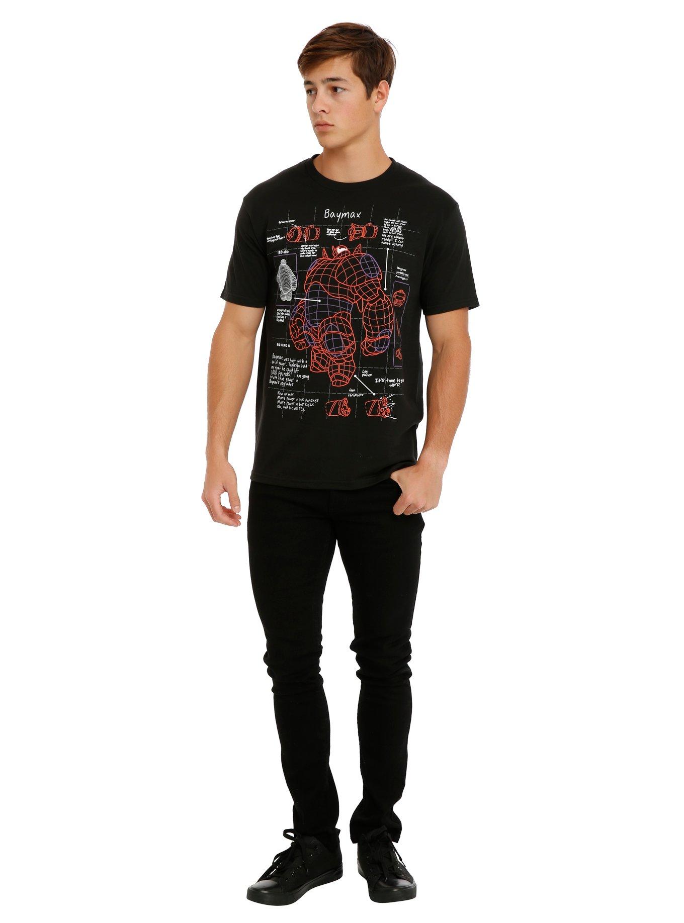 Disney Big Hero 6 Baymax Armor Schematic T-Shirt, , alternate