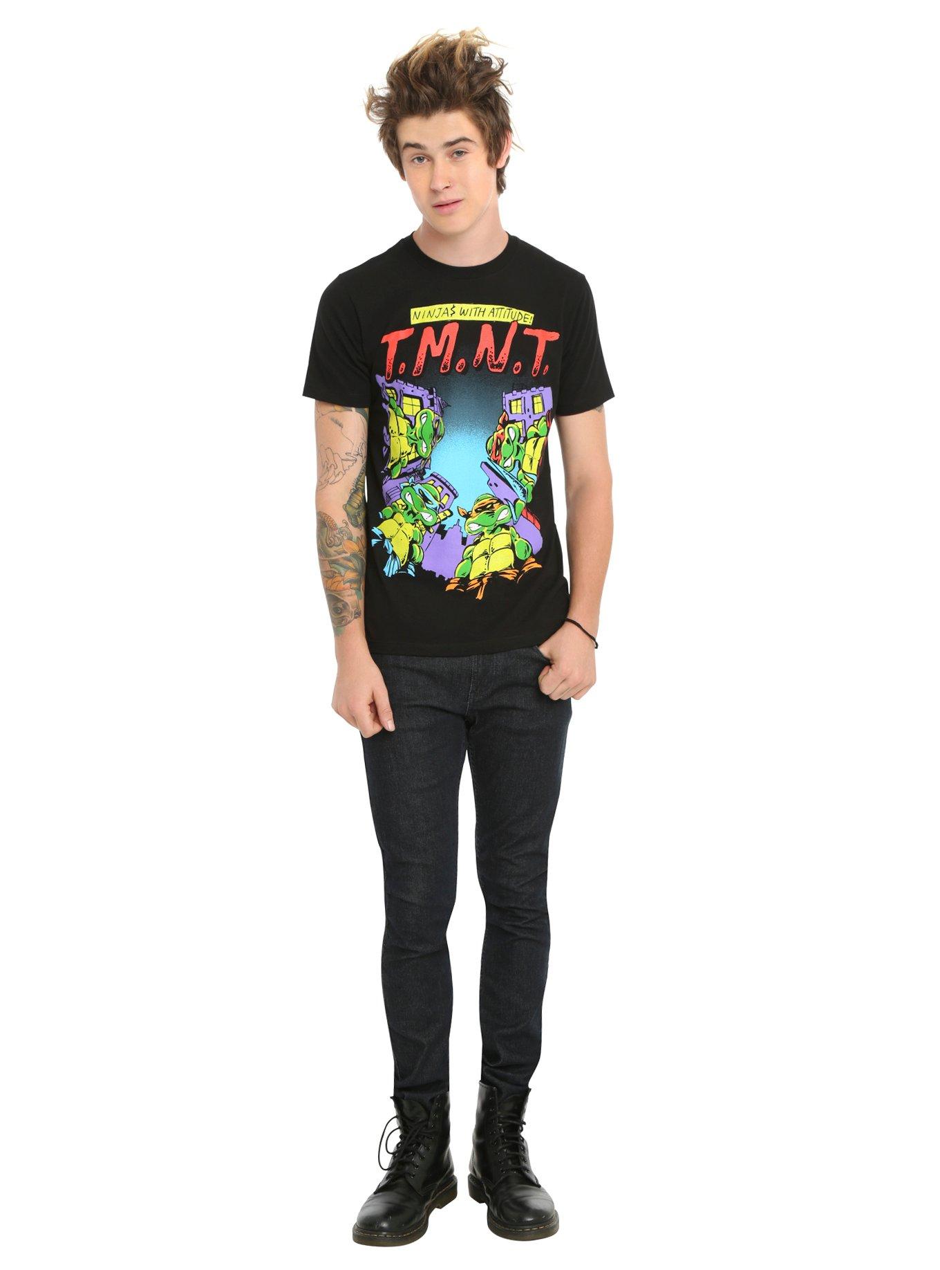 Teenage Mutant Ninja Turtles Ninjas With Attitude T-Shirt, BLACK, alternate