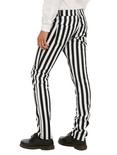 Royal Bones By Tripp Black & White Striped Skinny Pants, , alternate