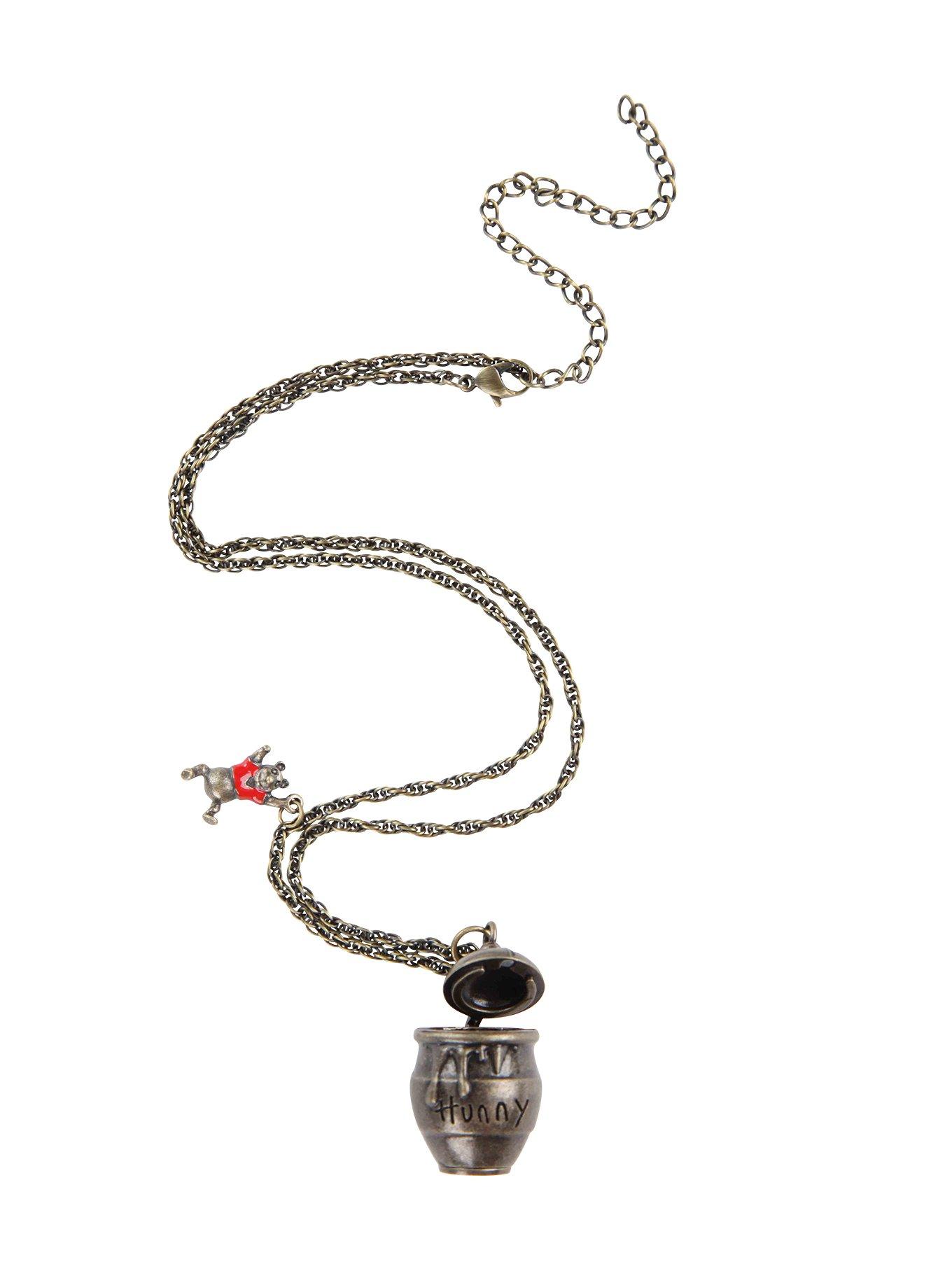 Disney Winnie The Pooh Hunny Pot Necklace, , alternate