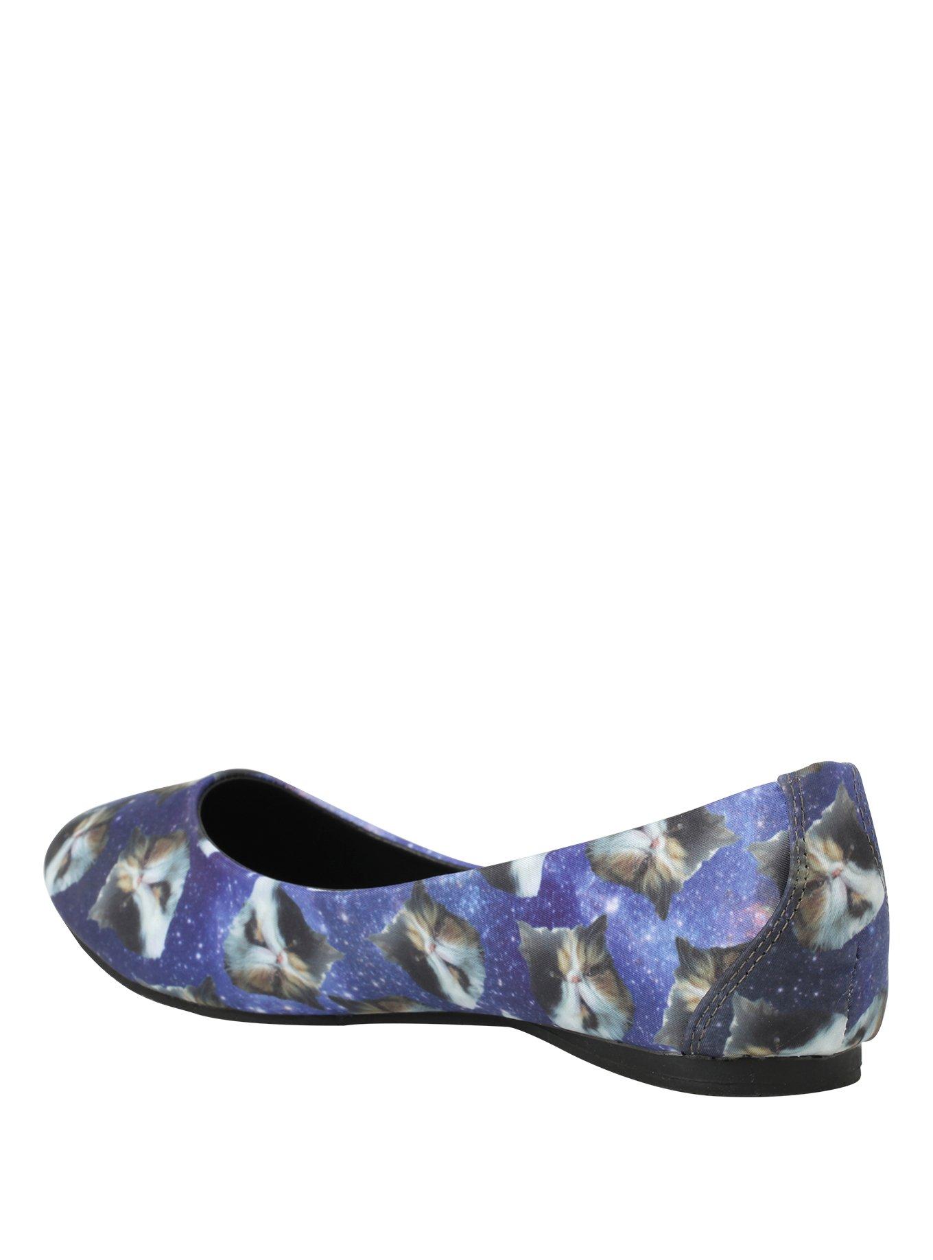 T.U.K. Cat In Space Flats, BLACK, alternate